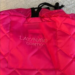Lay/N/go Cosmo Pink Quilted Bag huge!